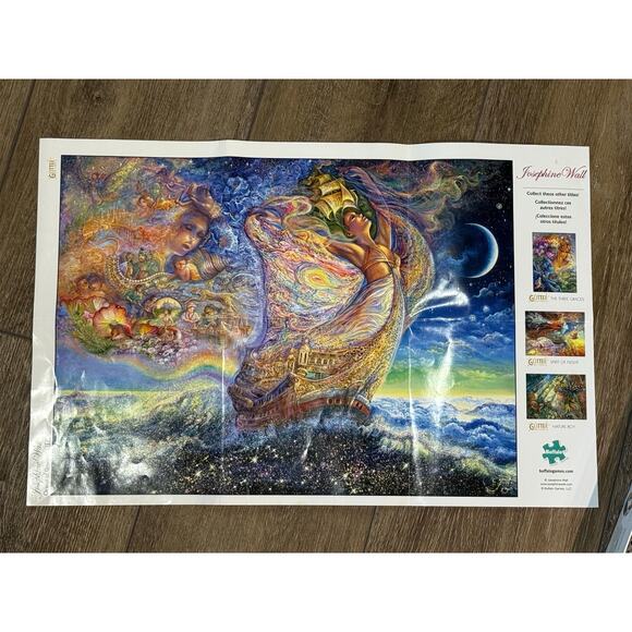 Josephine Wall Glitter Edition Ocean of Dreams 1000 Piece Jigsaw Puzzle Fairies - Picture 6 of 8